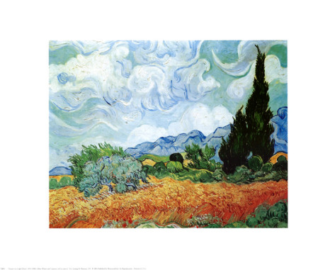 Yellow Wheat and Cypresses - Van Gogh Painting On Canvas